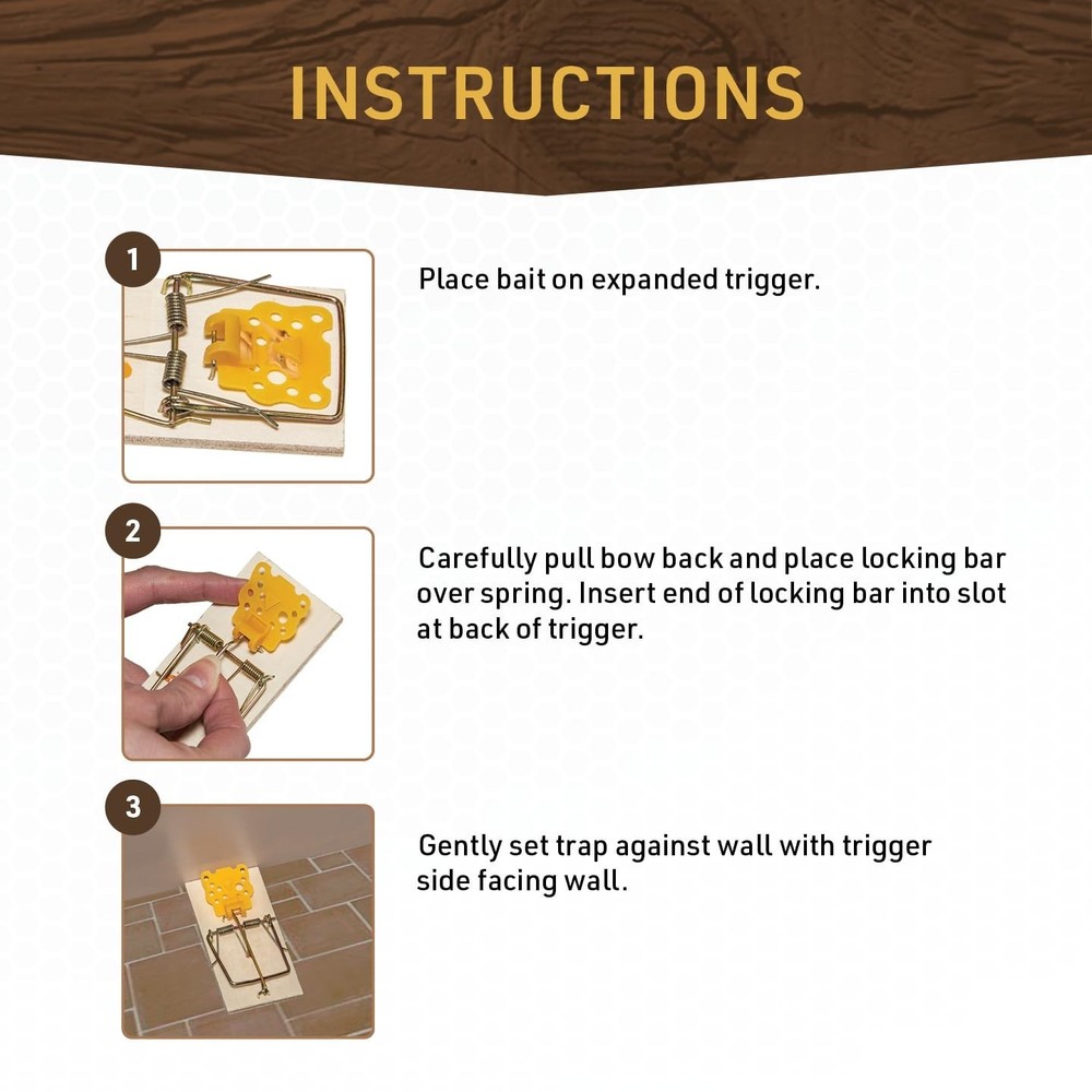 Professional-Strength Rat Trap with Expanded Trigger – Safe for Indoor Use