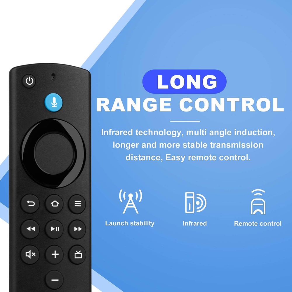 Replacement Firestick Remote Control Compatible with Fire Smart TV Black