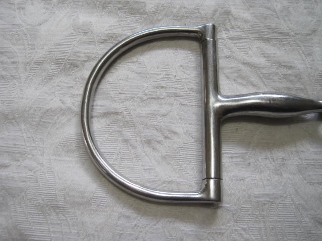 Dee Ring Jointed Snaffle 4 3/4'' Stainless Steel