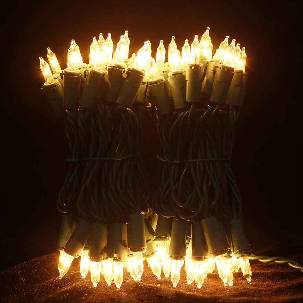 MULTI-SPARKING Clear Christmas String Lights - 35 Count Warm White Incandescent