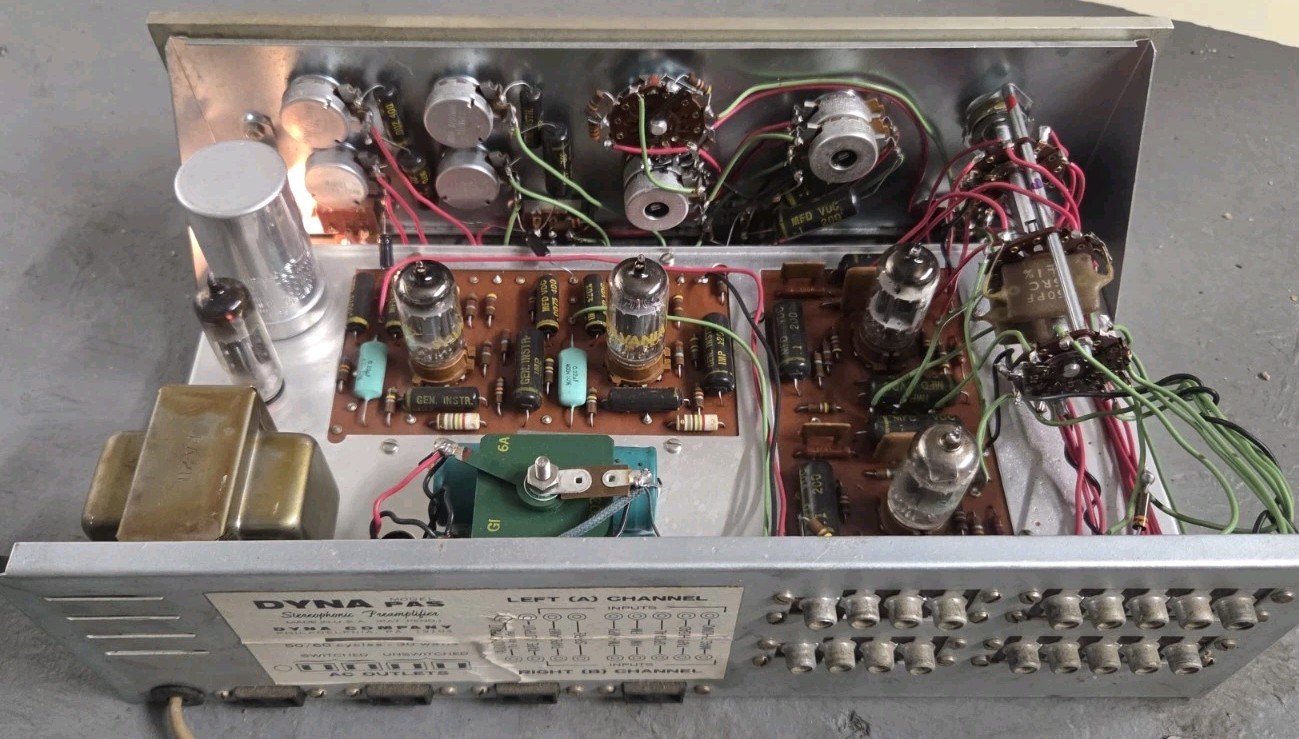Vintage Dyna PAS Vacuum Tube Stereo Preamplifier Amplifier Amp Dynaco HiFi