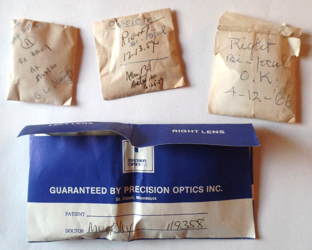 Antique Vintage Different Size & Style Optical Lenses