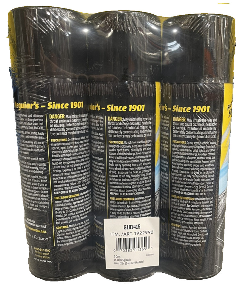 meguiars tire shine 3Pack - 15 OZ Pack