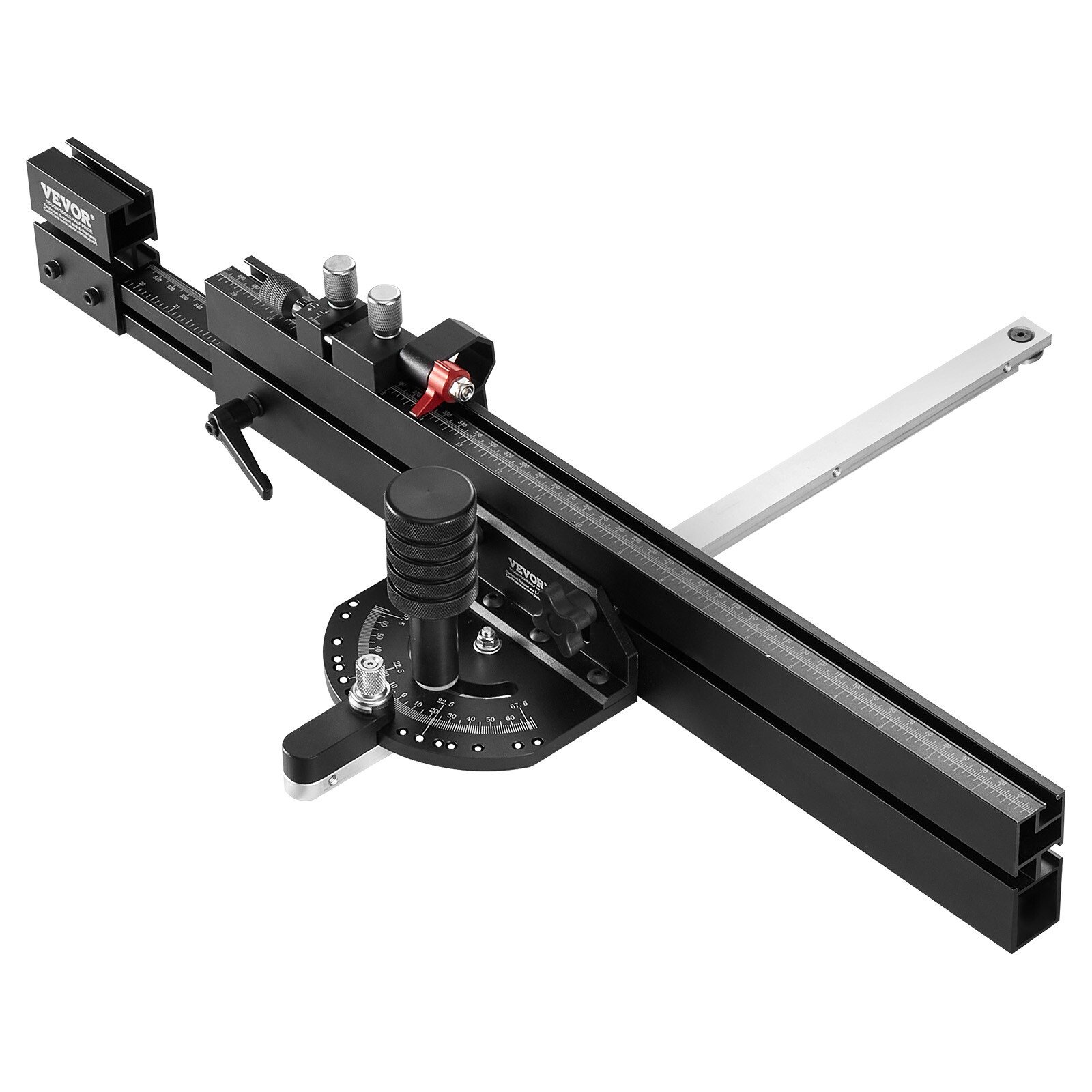 VEVOR Precision Table Saw Miter Gauge Standard Slot 3/4''x3/8'' 19-35 in Grating