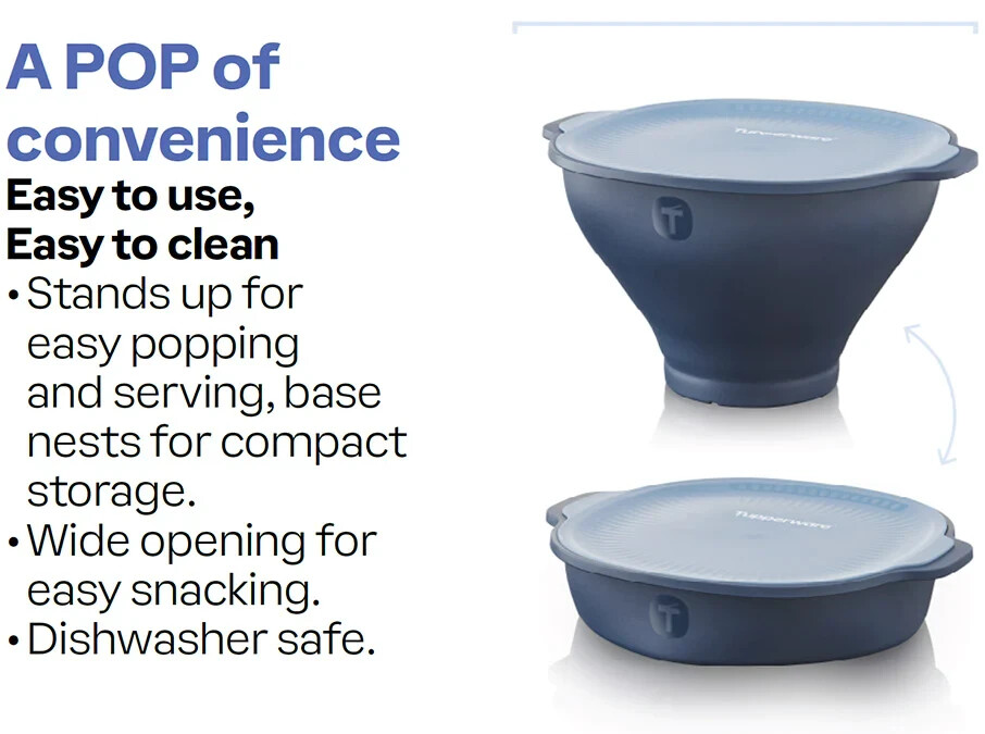 Tuperware WOW Pop Microwave Popcorn Maker