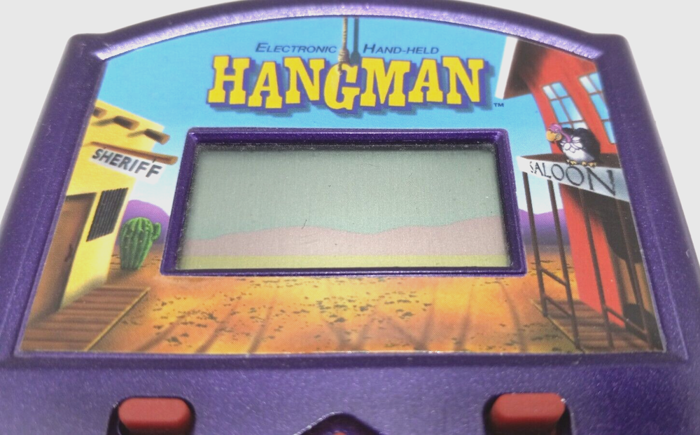 Hangman~Hasbro~2002~Electronic~Handheld Game~Tested & Working