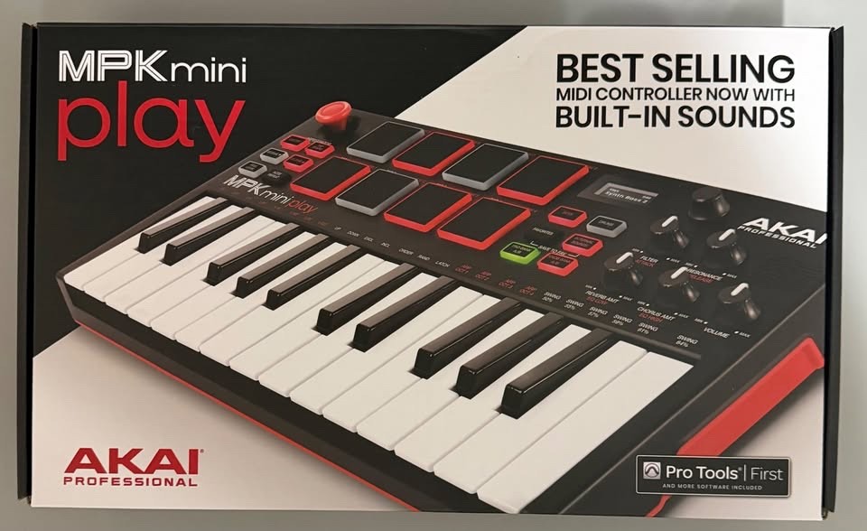 Akai MPK Mini Play MK3 Rechargeable Battery Powered Keyboard & MIDI Controller