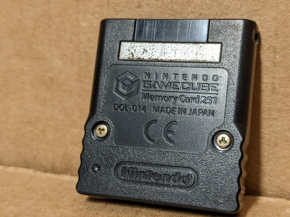 Nintendo Gamecube Memory Card 251 Blocks - Black