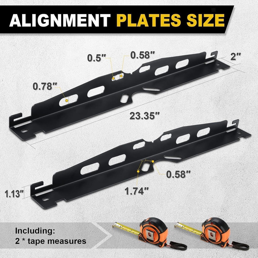 2Pcs Wheel Alignment Tools Accurate Measurement Easy Installation Maintenance