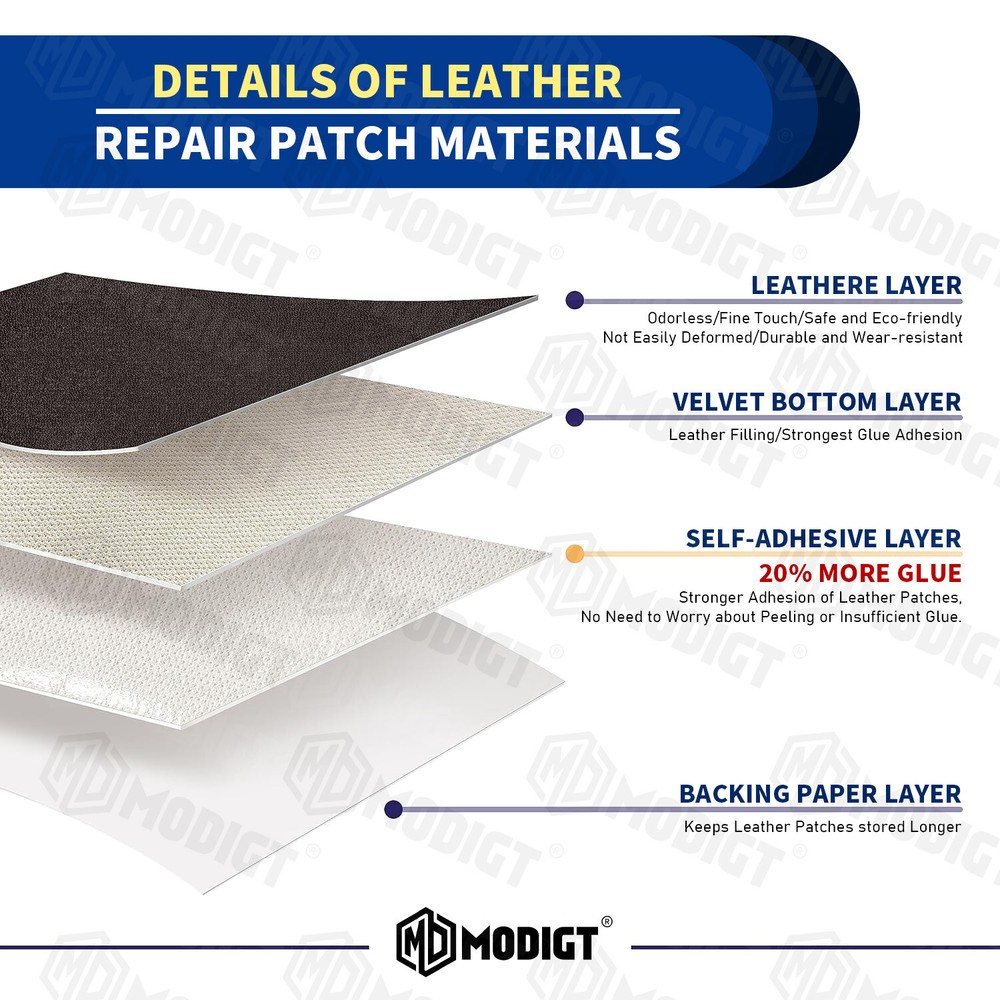 Leather Repair Patch Self Adhesive Leather Refinisher Cuttable Sofa Repair Patch