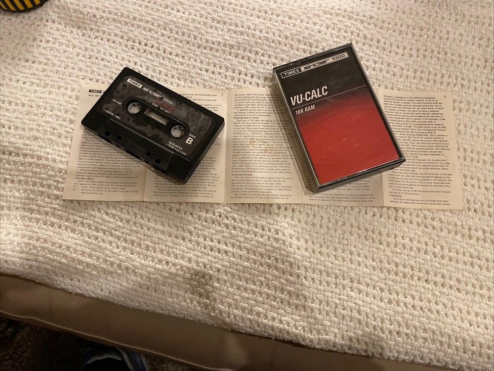 Timex Sinclair 1000 Software Tape VU-CALC