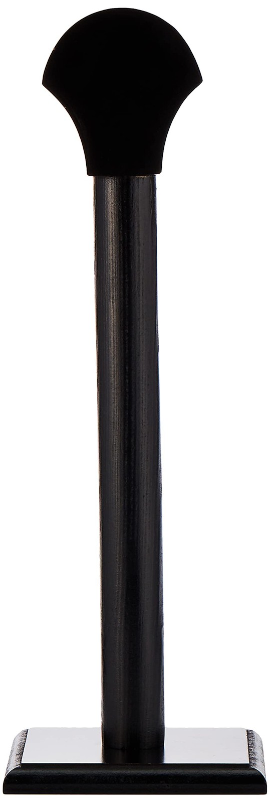 SZCO Supplies 17” Black Wooden Full-Sized Helmet/Headwear Display Stand with ...