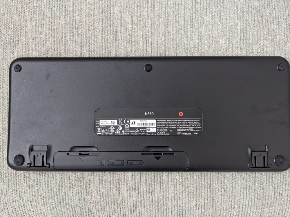 Logitech K360 Wireless Keyboard with unifying receiver