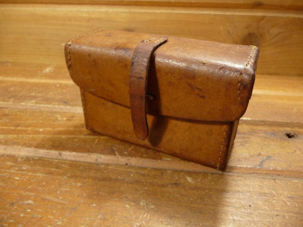 Vintage WWII BOYT Leather Ammo Case Pouch 6-43 WW2