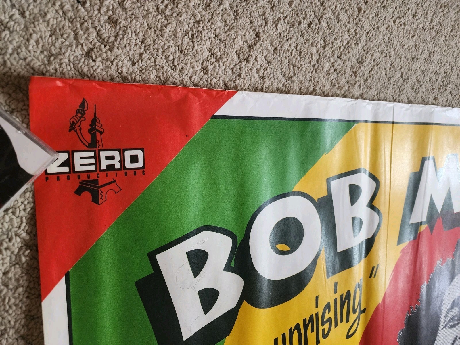 Rare Bob Marley & The Wailers FR 1980 Uprising Tour promo poster Island Reggae