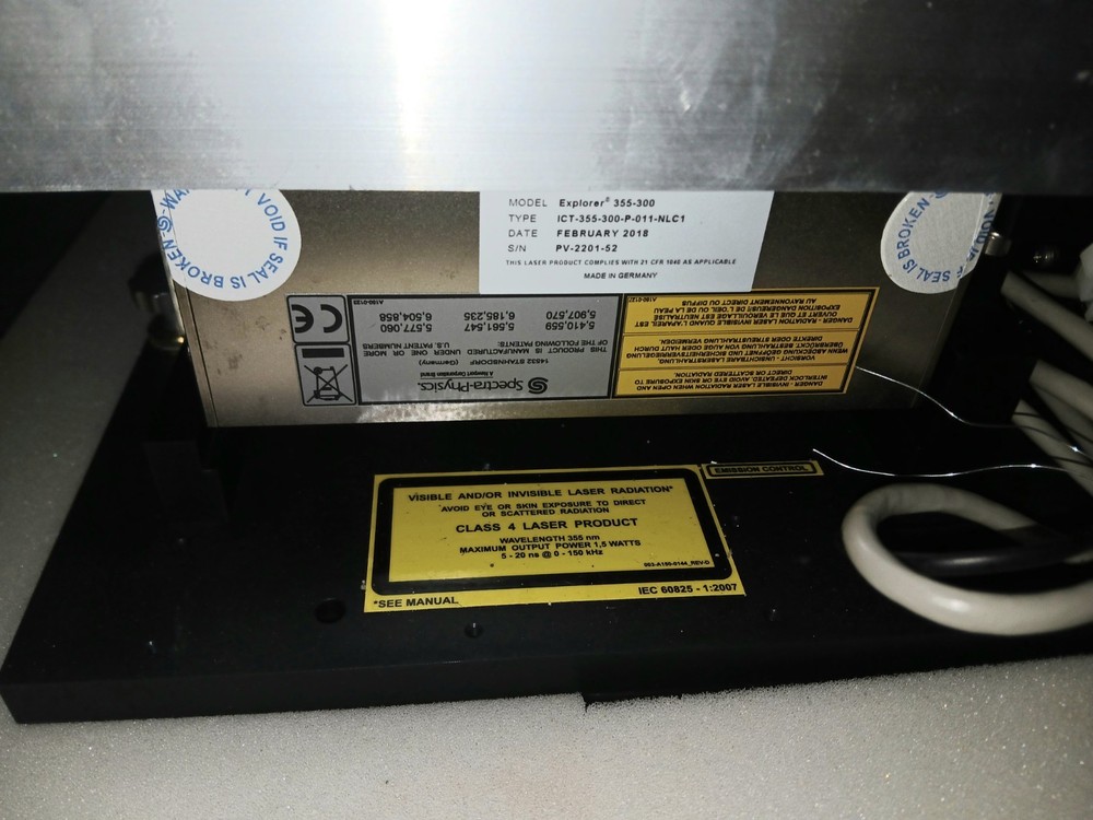 Spectra-Physics Explorer 355-300 Solid-State Laser System for Laboratory Use