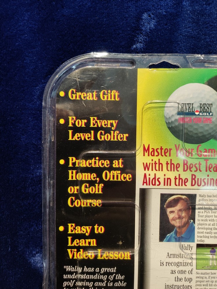 The Ruler Golf Practice Aid by Gary Player Putting Alignment Tool & VHS New