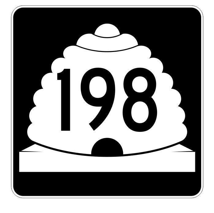 Utah State Highway 198 Sticker Decal