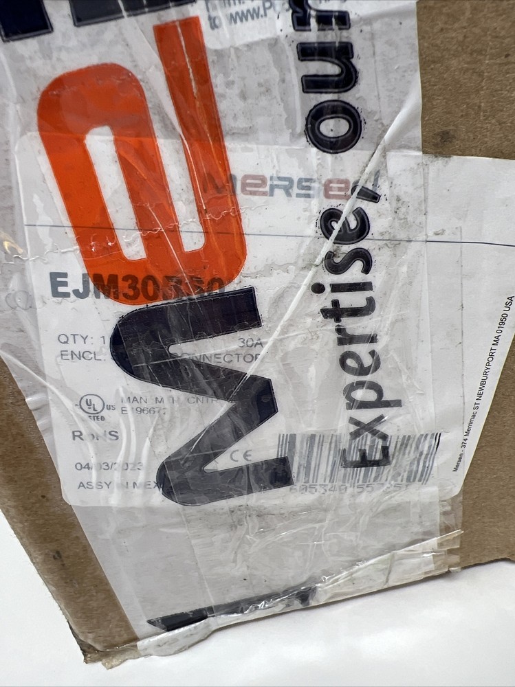 Mersen Enclosed Disconnect Switch EJM30BS0 40A 600V NEMA 4x, 12