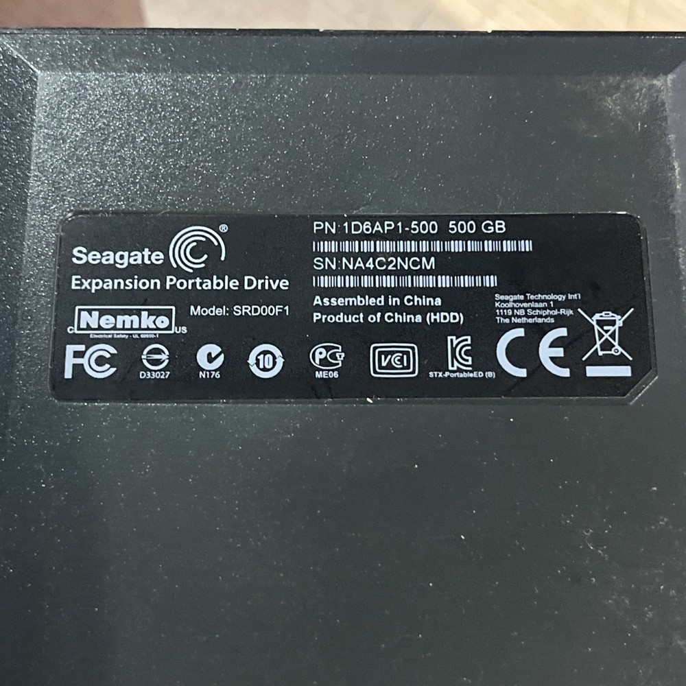 x5 SEAGATE SRD00F1 500GB