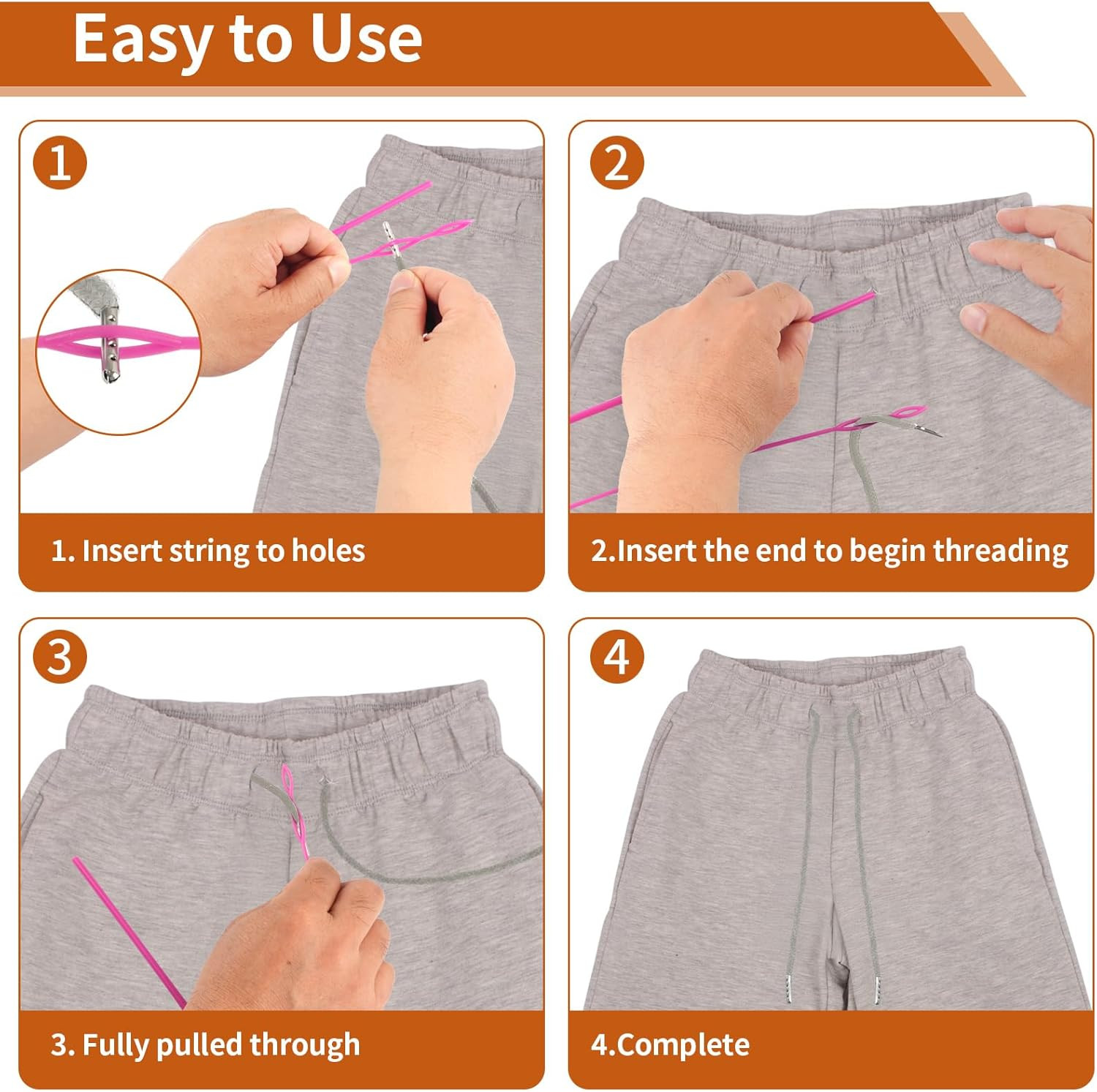 12 Pcs Drawstring for Sweatpants 60 Inch Hoodie String Replacement Drawstri...