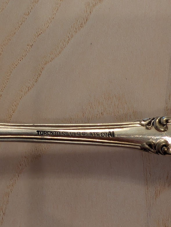 Impressive Toronto Silverplate dated 1901 Serving Spoon 8 1/2"