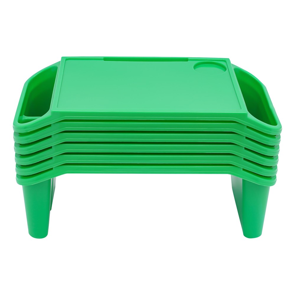 6Pcs Children Kids Lap Desk With Side Pockets Multipurpose Activity Dining Table