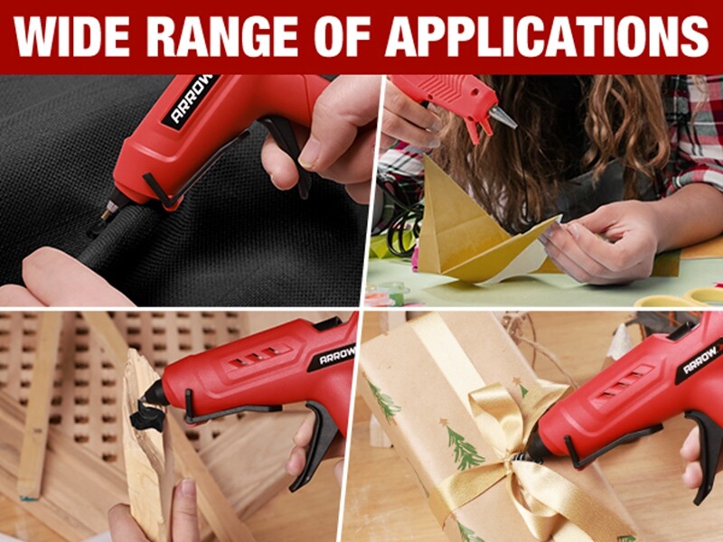 Arrow 200PC Full Size Hot Glue Stick Black Glue Gun Stick 4"x1/2" Hot Melt Stick