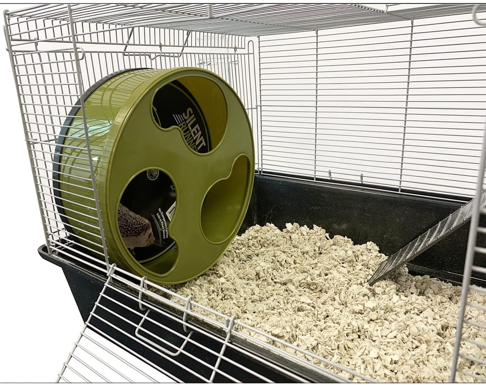 Silent Runner 12" Wide + Cage Attachment - Silent, Fast, Durable Exercise Wheel