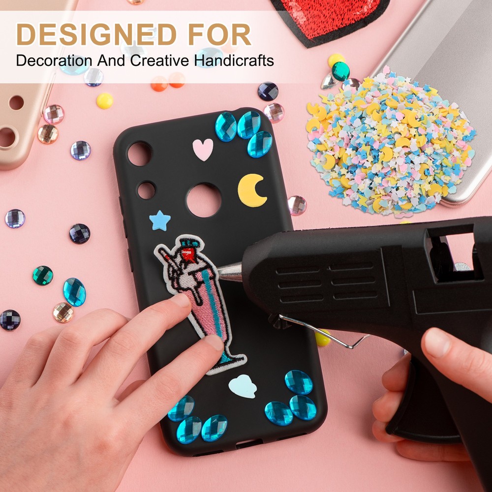 Fake Sprinkles, 6 Set Long-Style Granules, Multicolored
