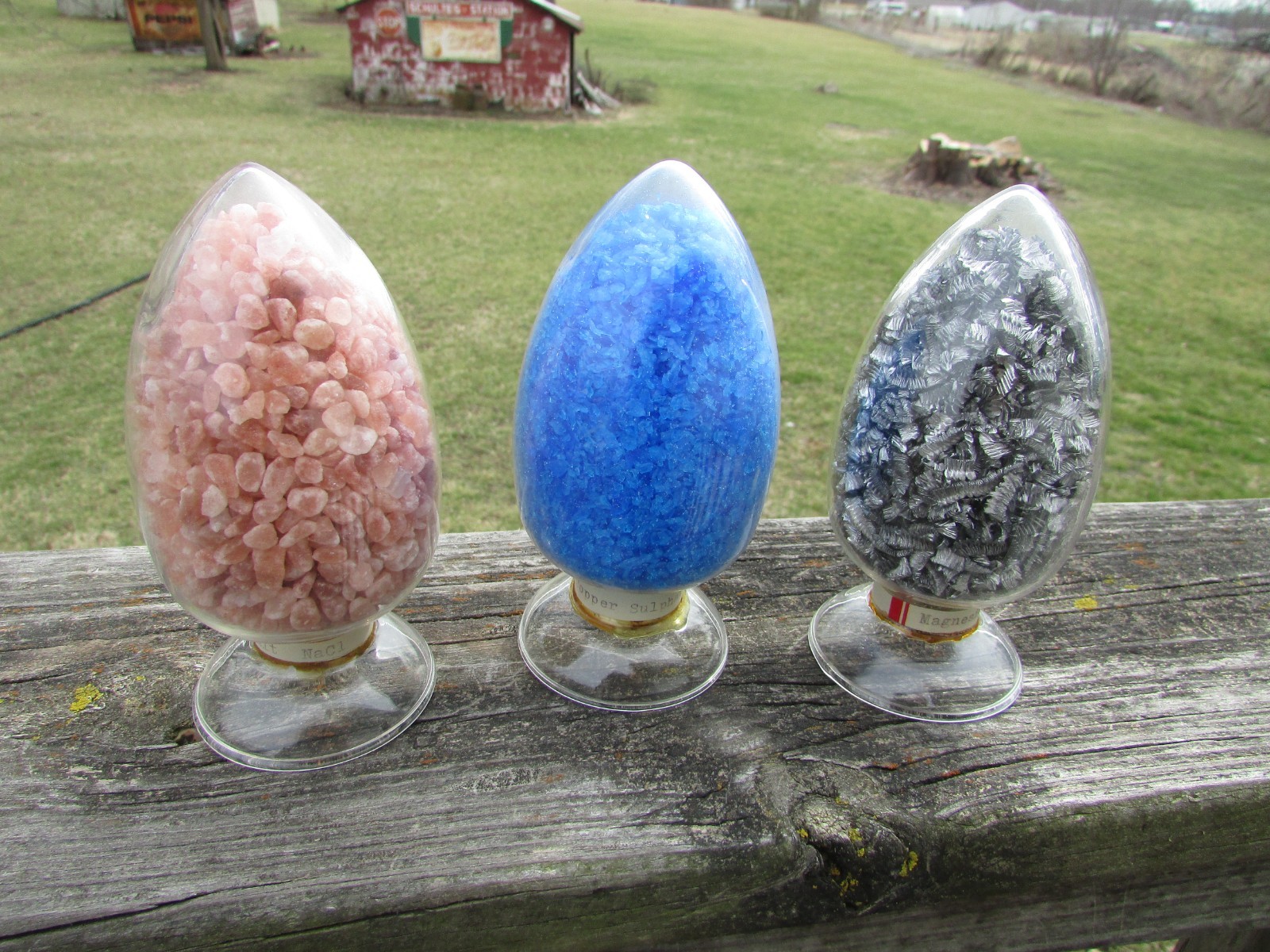 COPPER SULPHATE Show Bottle DISPLAY Dome LABORATORY APOTHECARY SCIENCE Chemical