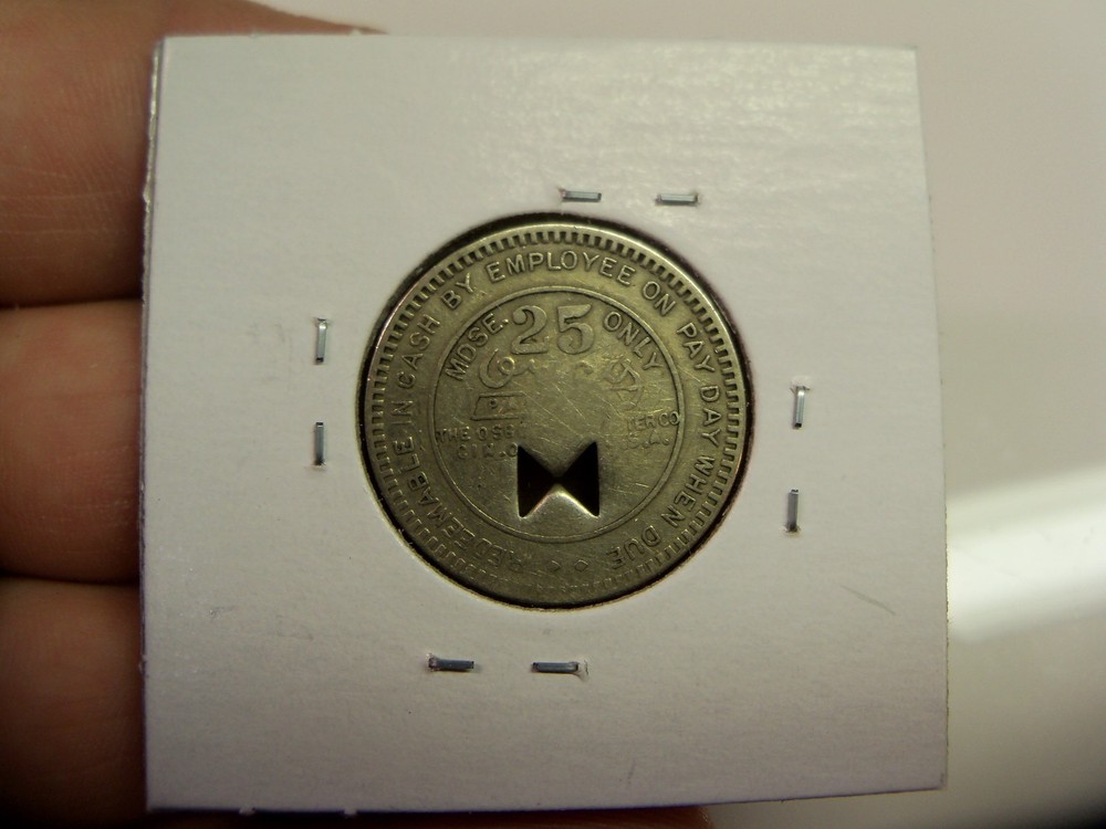 Leccony Smokeless Coal Co. 25 Cent Coal Scrip Token - CS37