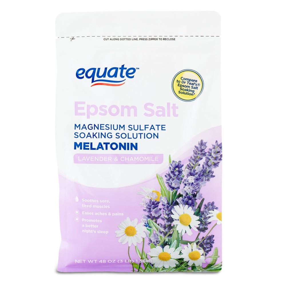 Equate Melatonin Lavender Epsom Salt 3 lbs