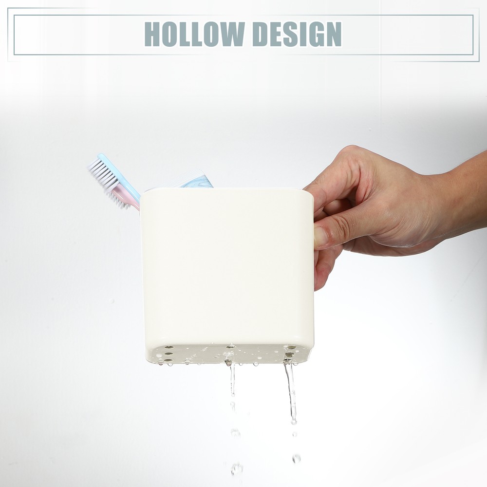 Wall Mount Toothbrush Holder Stand for Bathroom for Toothbrush Toothpaste