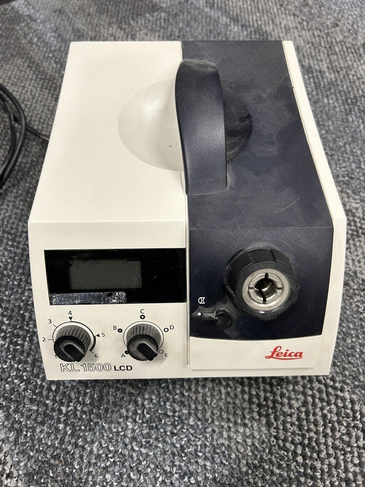 Leica Model KL 1500 LCD Fiber Optic Light Source, With Flexible Light Guide