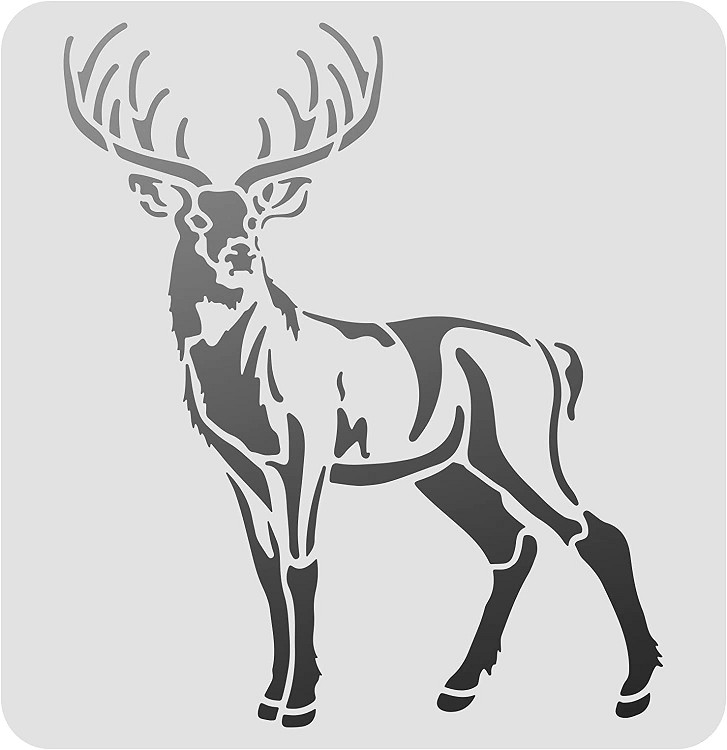 8"x9" Plastic Stencil - Deer (MH161)*****