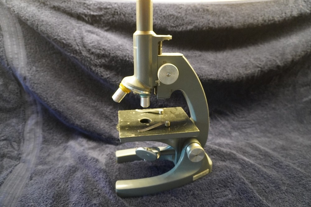 Bausch & Lomb ST Microscope, Two Objectives, Light - Vintage