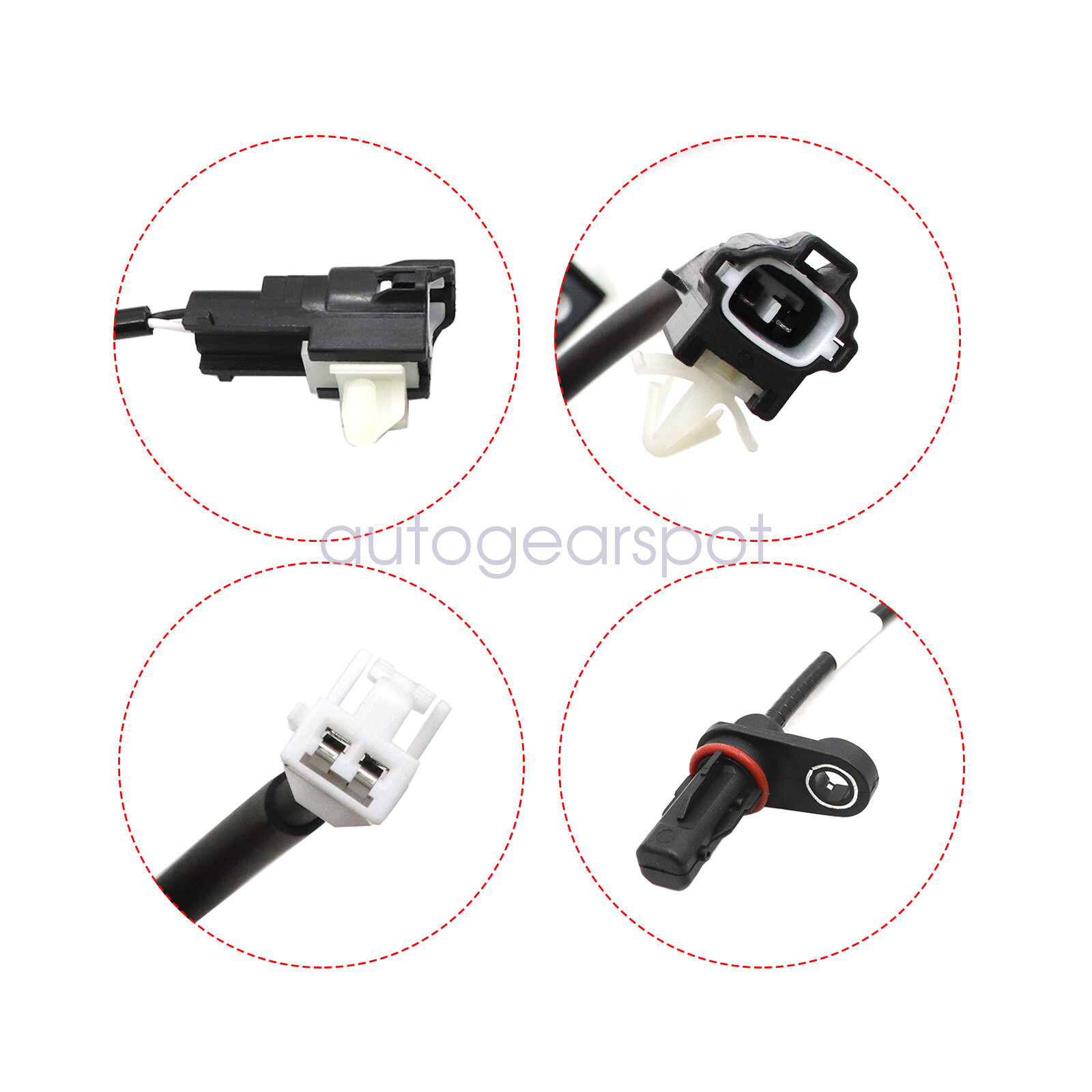 For Hyundai Sonata L4 2.4L 2011-2014 Front & Rear 4x ABS Wheel Speed Sensor New