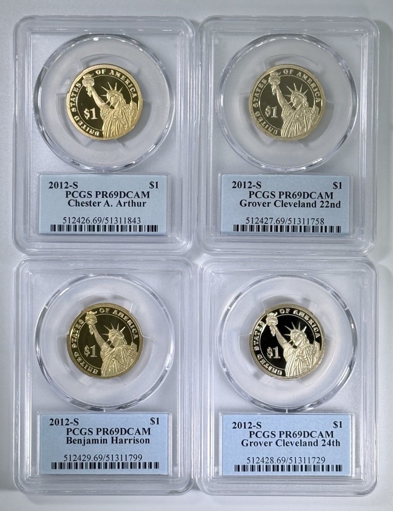 2012 S Presidential Dollar Set PCGS PR69DCAM