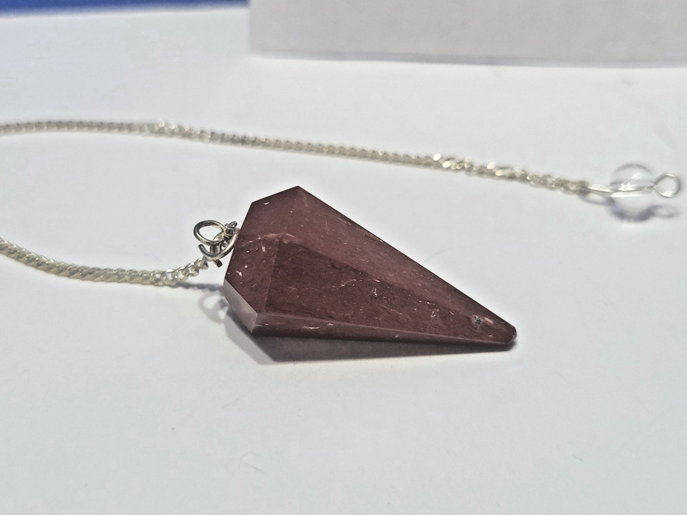 Vintage Red Jasper Pendulum for Dowsing