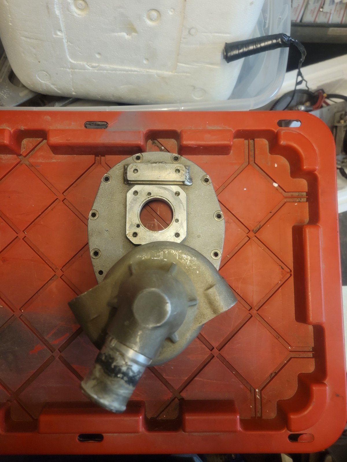 Sprint Parts Timing Cover W Aluminum Water Pump Kse ASCS IMCA  WISSOTA USAC WOO
