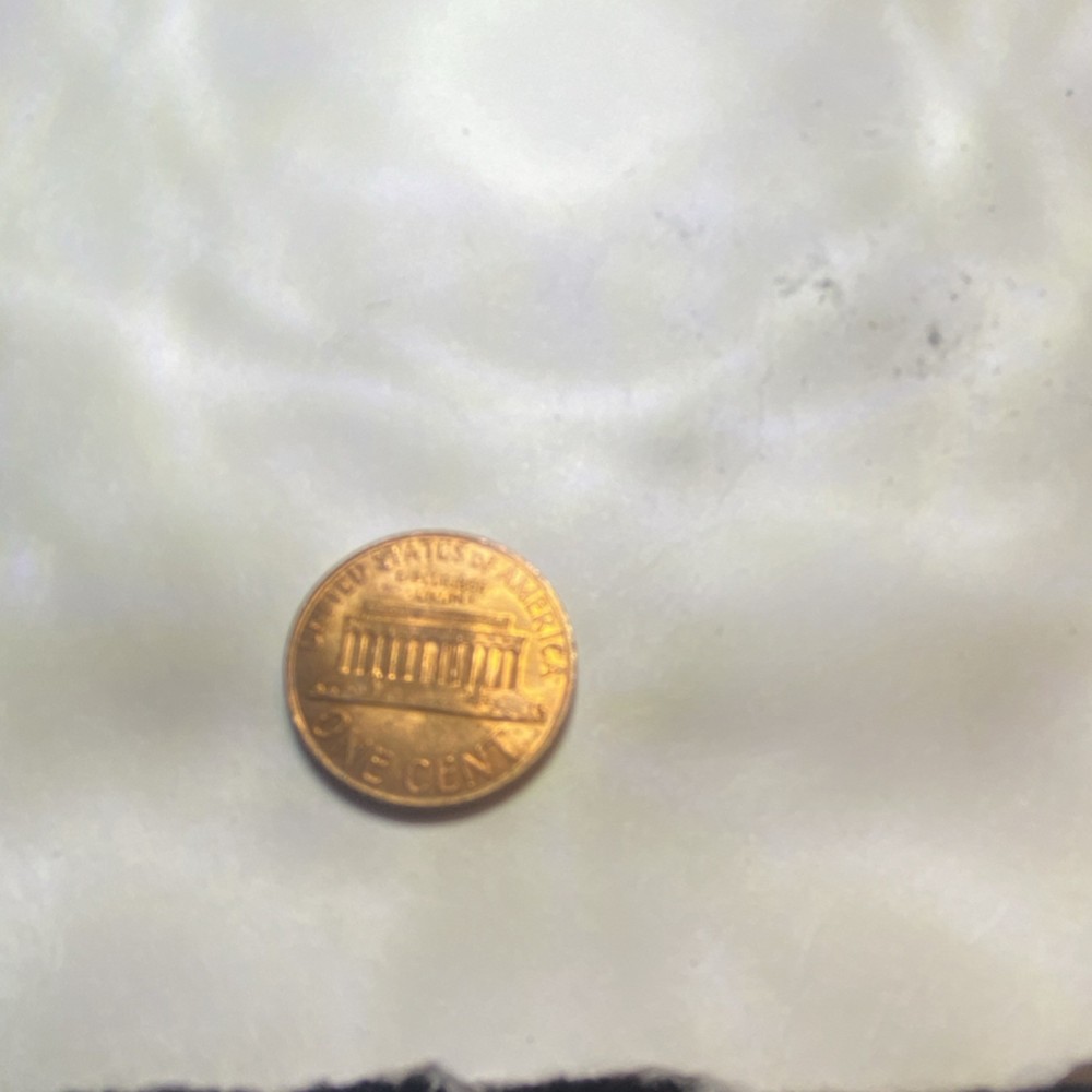 Error No Mint Mark 1973 Lincoln Memorial Small Cent RD Copper Circulated