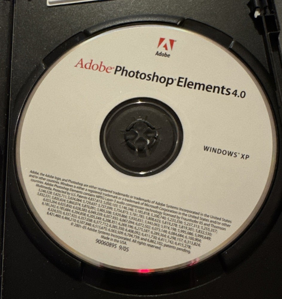 Adobe Photoshop Elements 4.0 for Windows XP Full Retail Version 4