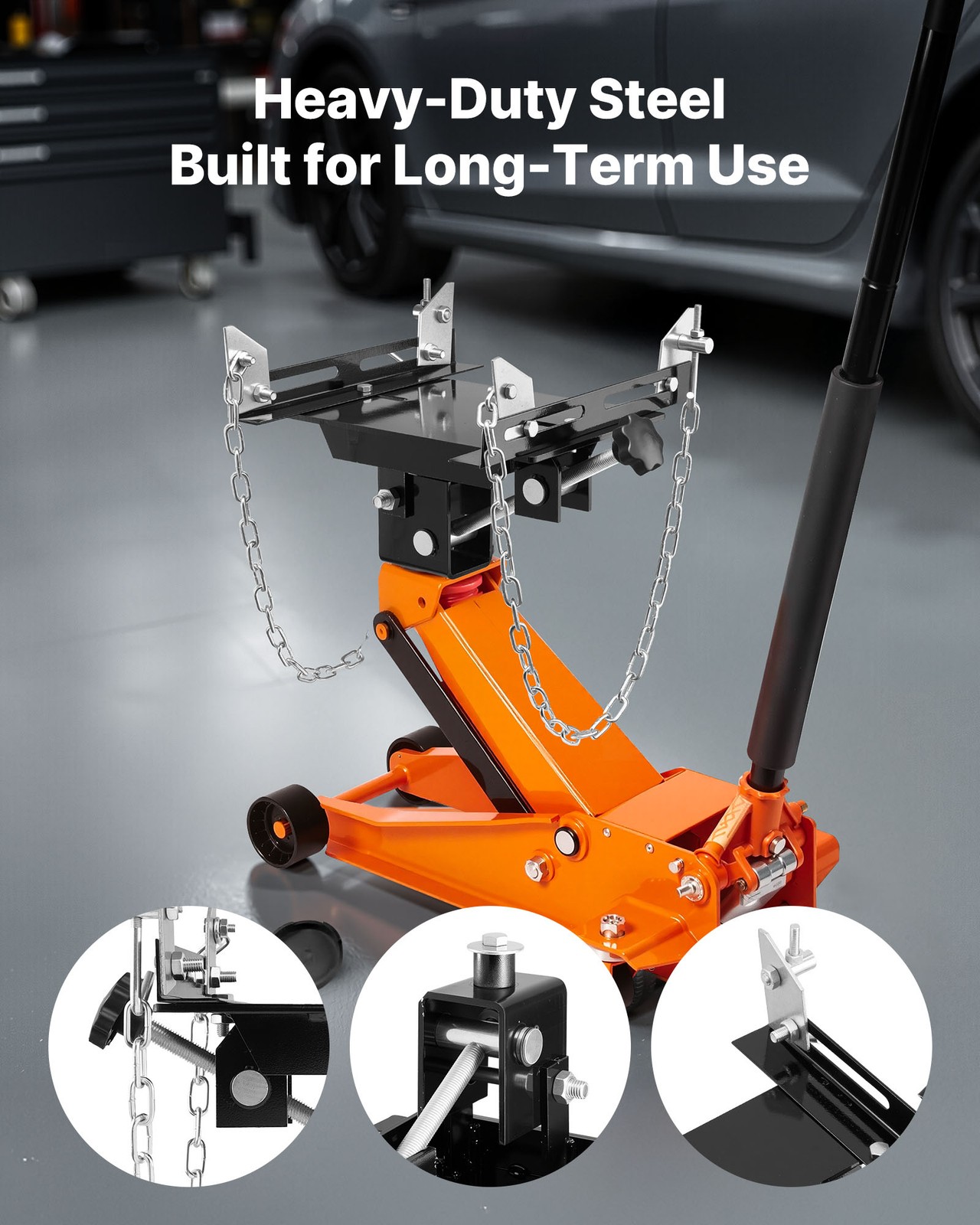 VEVOR Transmission Jack Adapter 1100 lbs Heavy-Duty Lift Adapter for Floor Jack