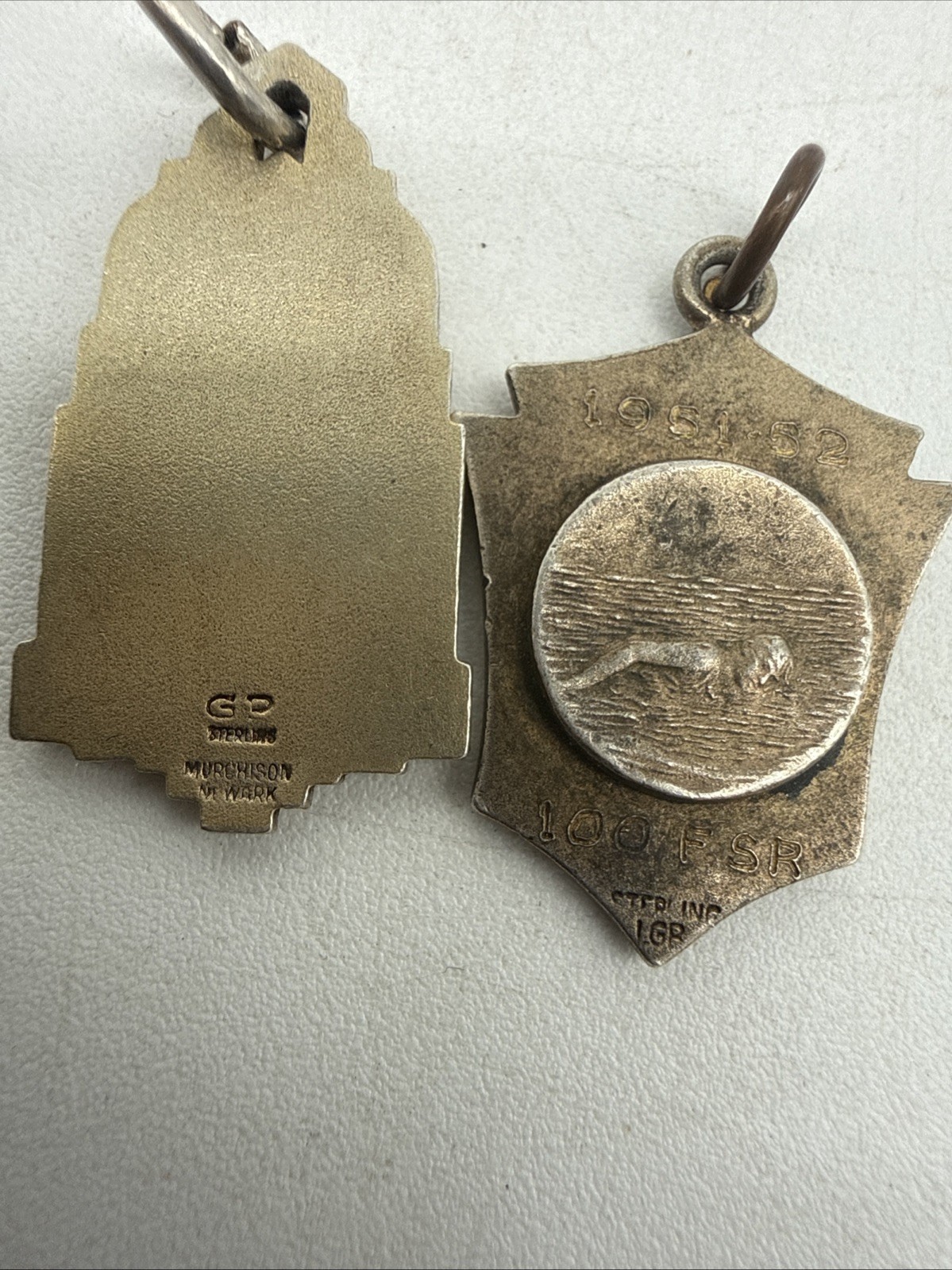 Sterling Silver Lot of Charms Keychains Awards ETC Approx 5.5 Ounce