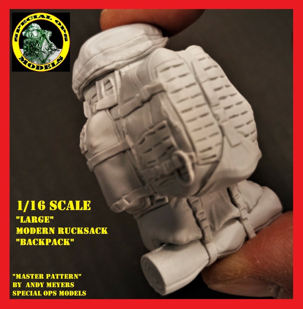 1/16 scale Modern Molle Rucksacks (BACKPACKS) "LARGE" Assault Backpack style #C