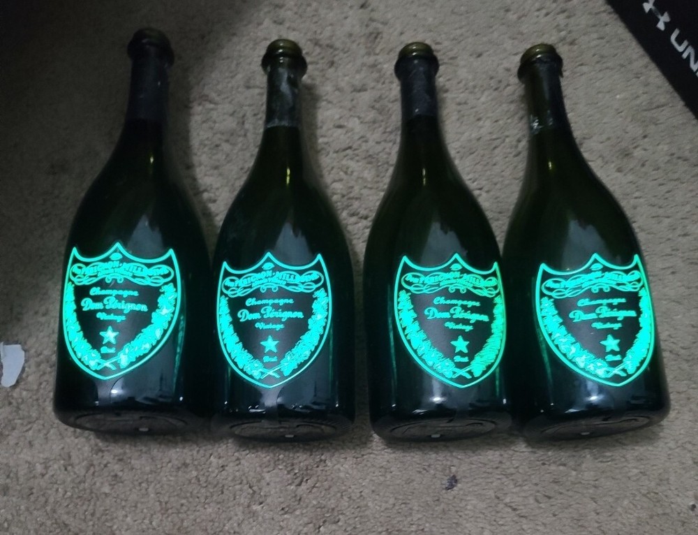 4 EMPTY Dom Perignon Luminous Light-up 750 ML