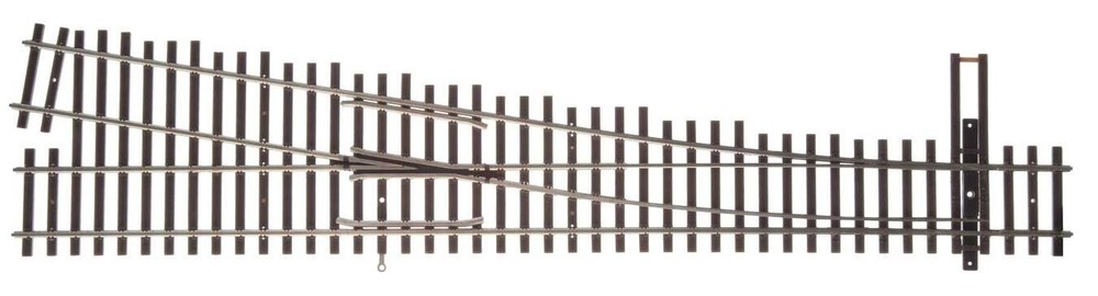 WalthersTrack Code 100 Nickel Silver DCC-Friendly #6 Turnout - Right Hand