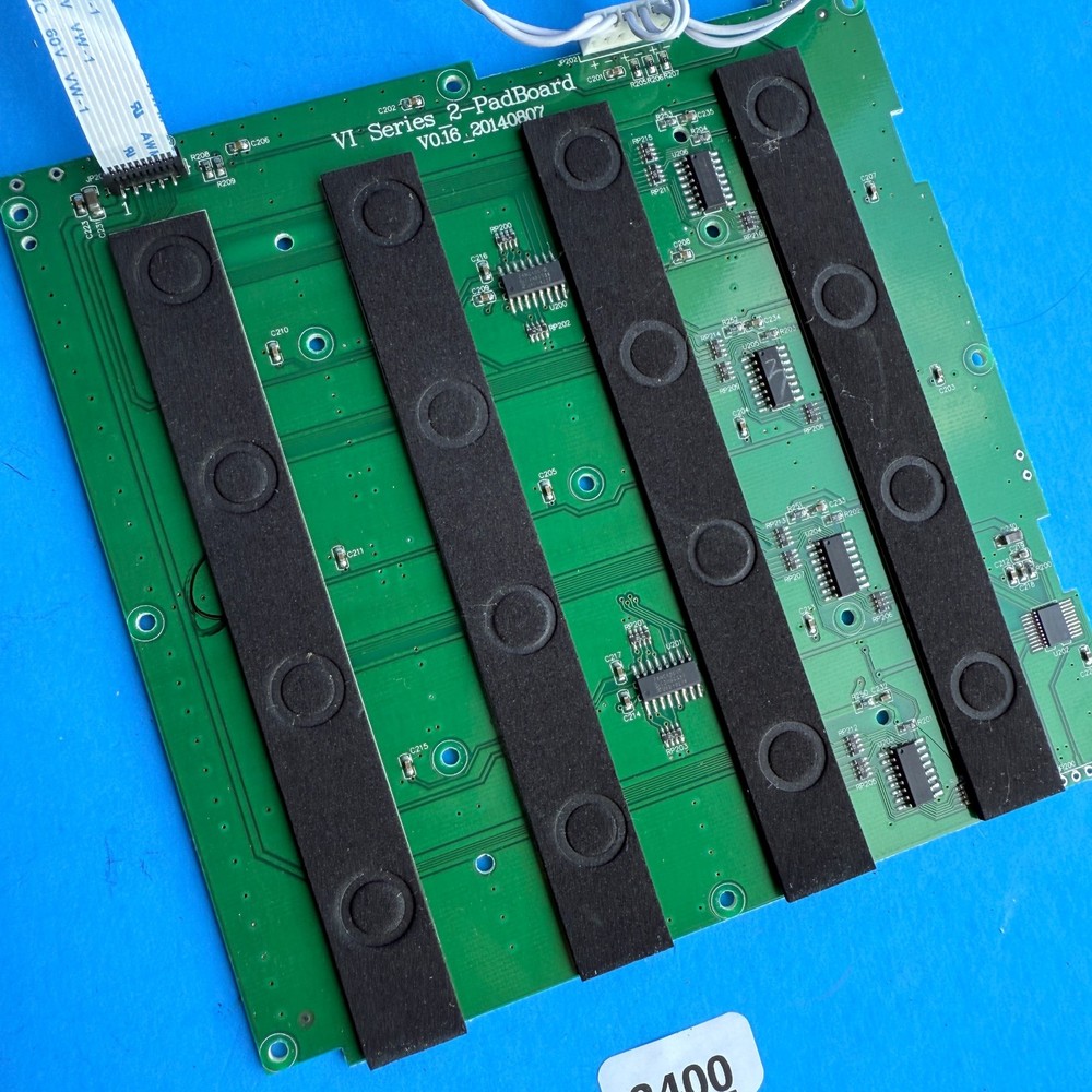 ALESIS VI49 MIDI Keyboard Controller OEM Part: Drum Pad Contact Board PCB