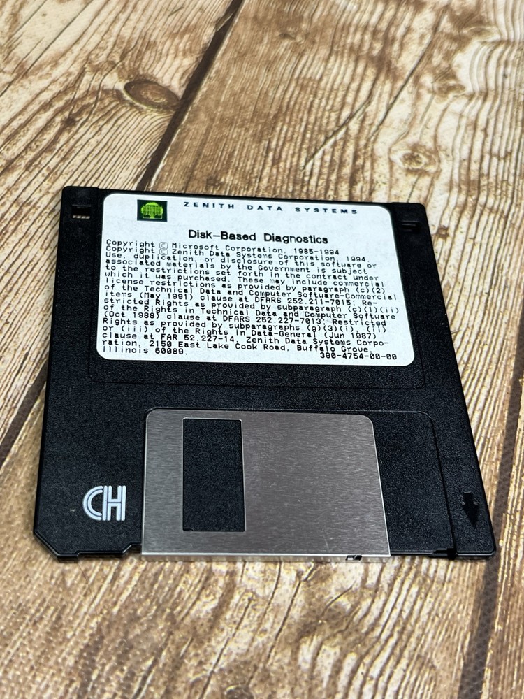 Heath Zenith Data Systems Disk Based Diagnostics Floppy Disc